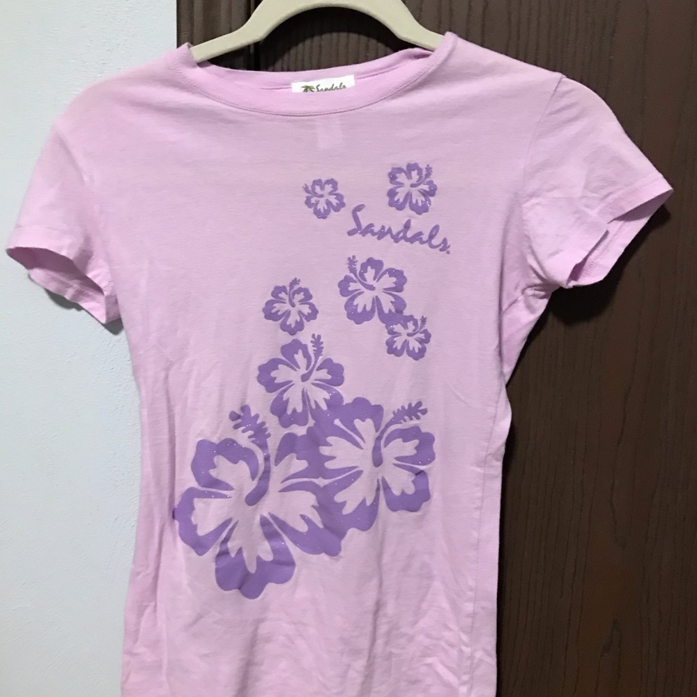 Purple flower shirt